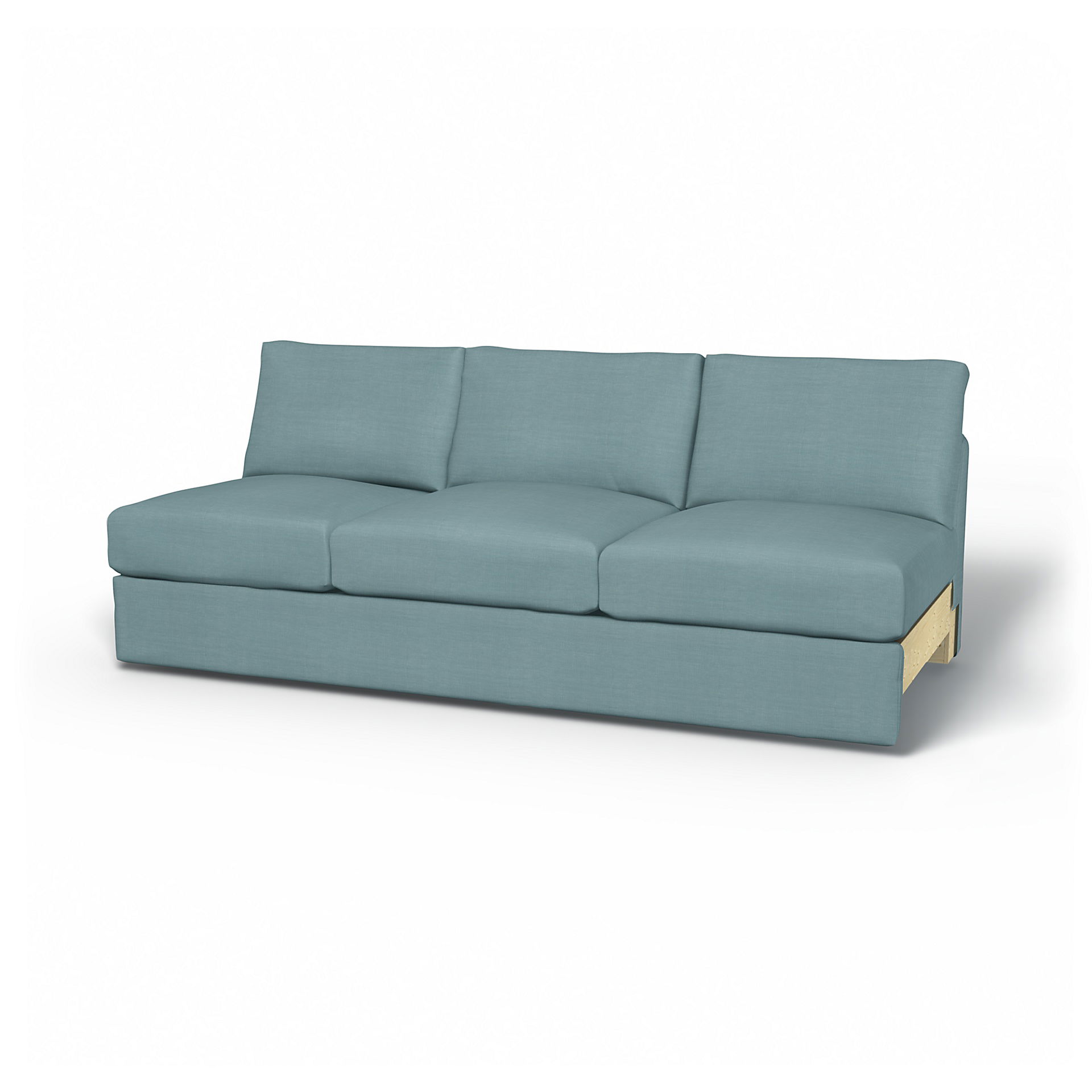 IKEA - Vimle 3 Seat Section Cover, Dusty Blue, Linen - Bemz