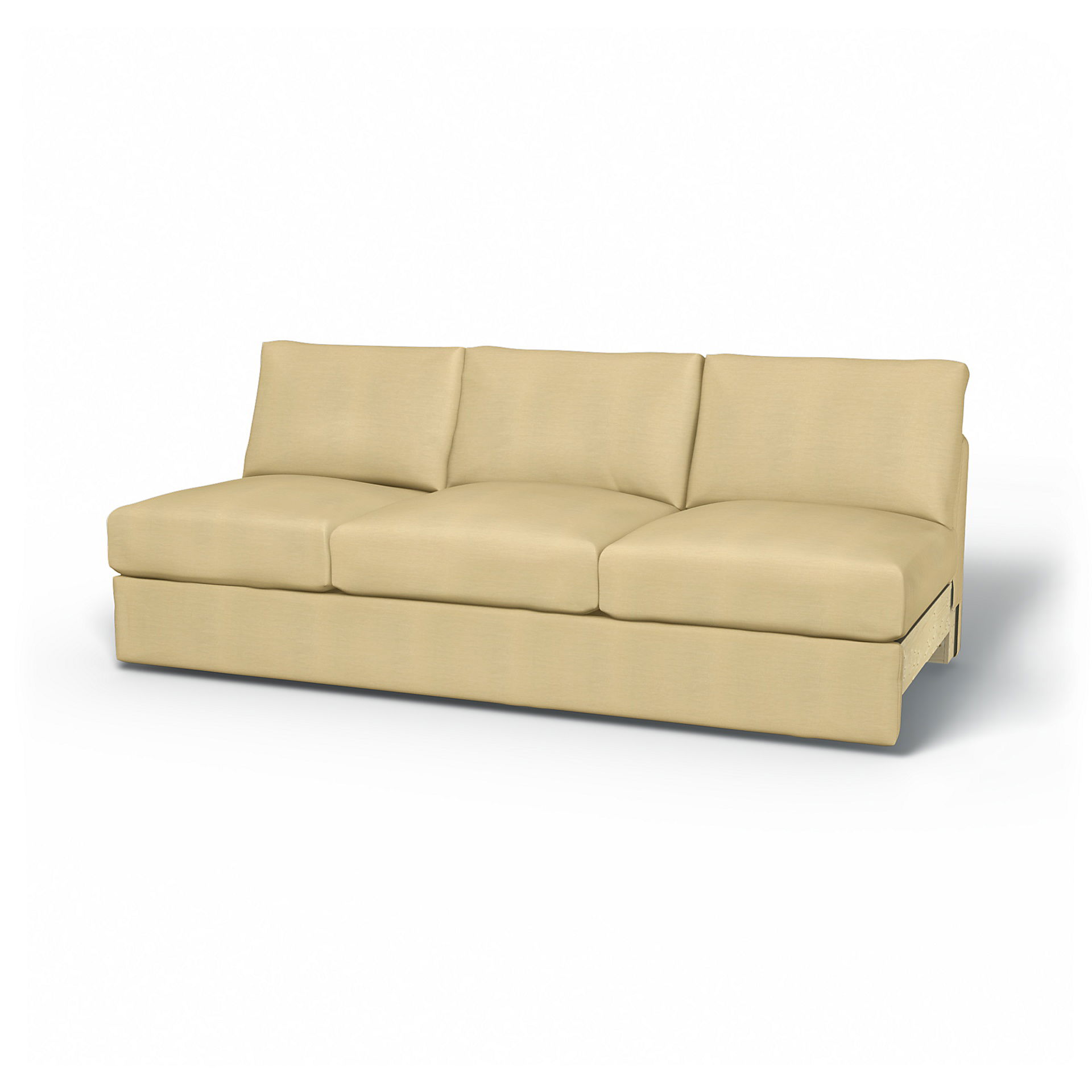 IKEA - Vimle 3 Seat Section Cover, Soft Yellow, Linen - Bemz