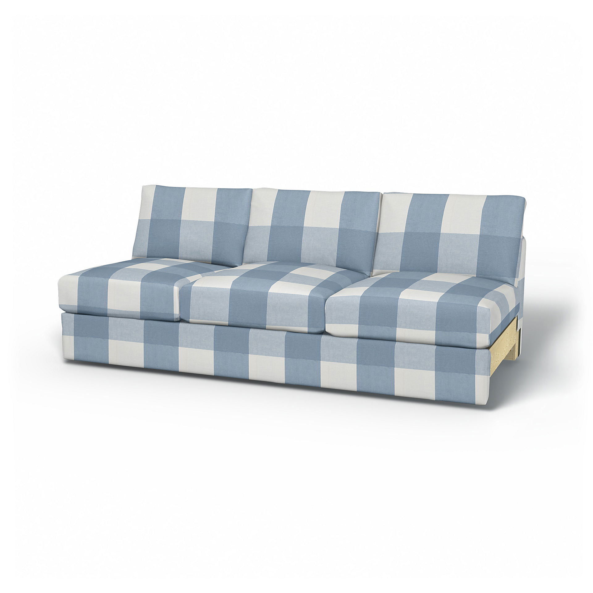 IKEA - Vimle 3 Seat Section Cover, Sky Blue, Linen - Bemz