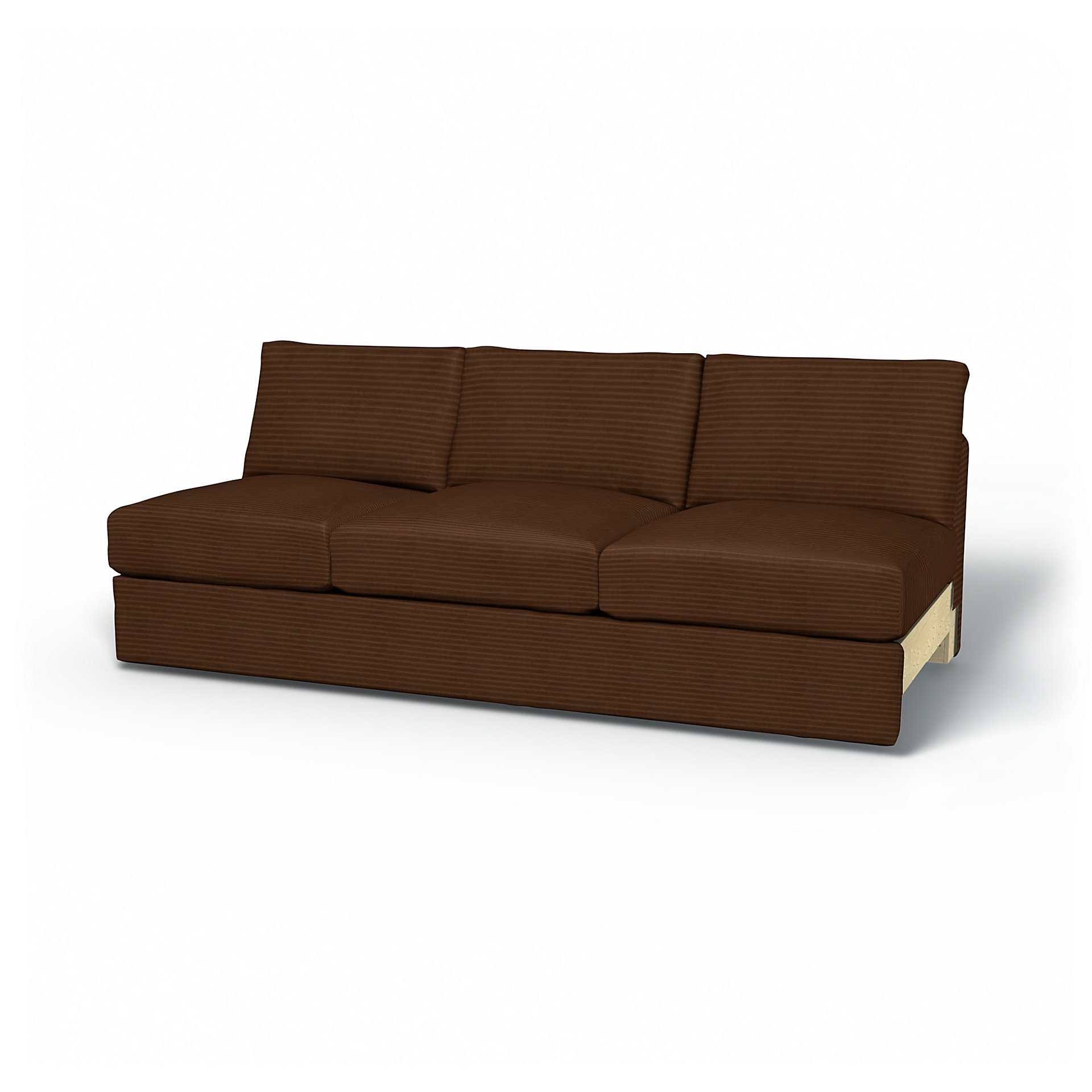 IKEA - Vimle 3 Seat Section Cover, Chocolate Brown, Corduroy - Bemz
