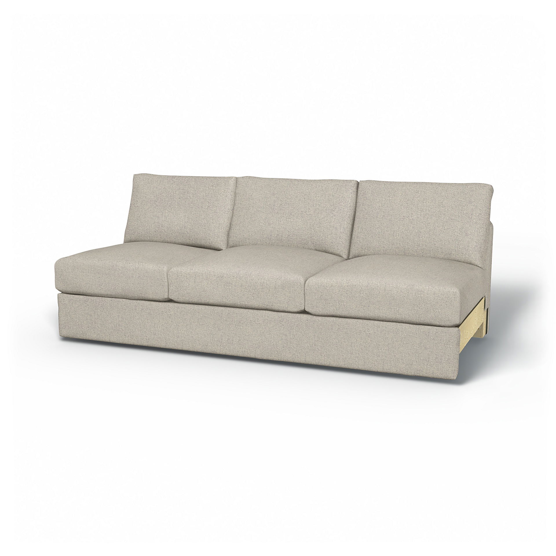 IKEA - Vimle 3 Seat Section Cover, Silver Grey, Cotton - Bemz