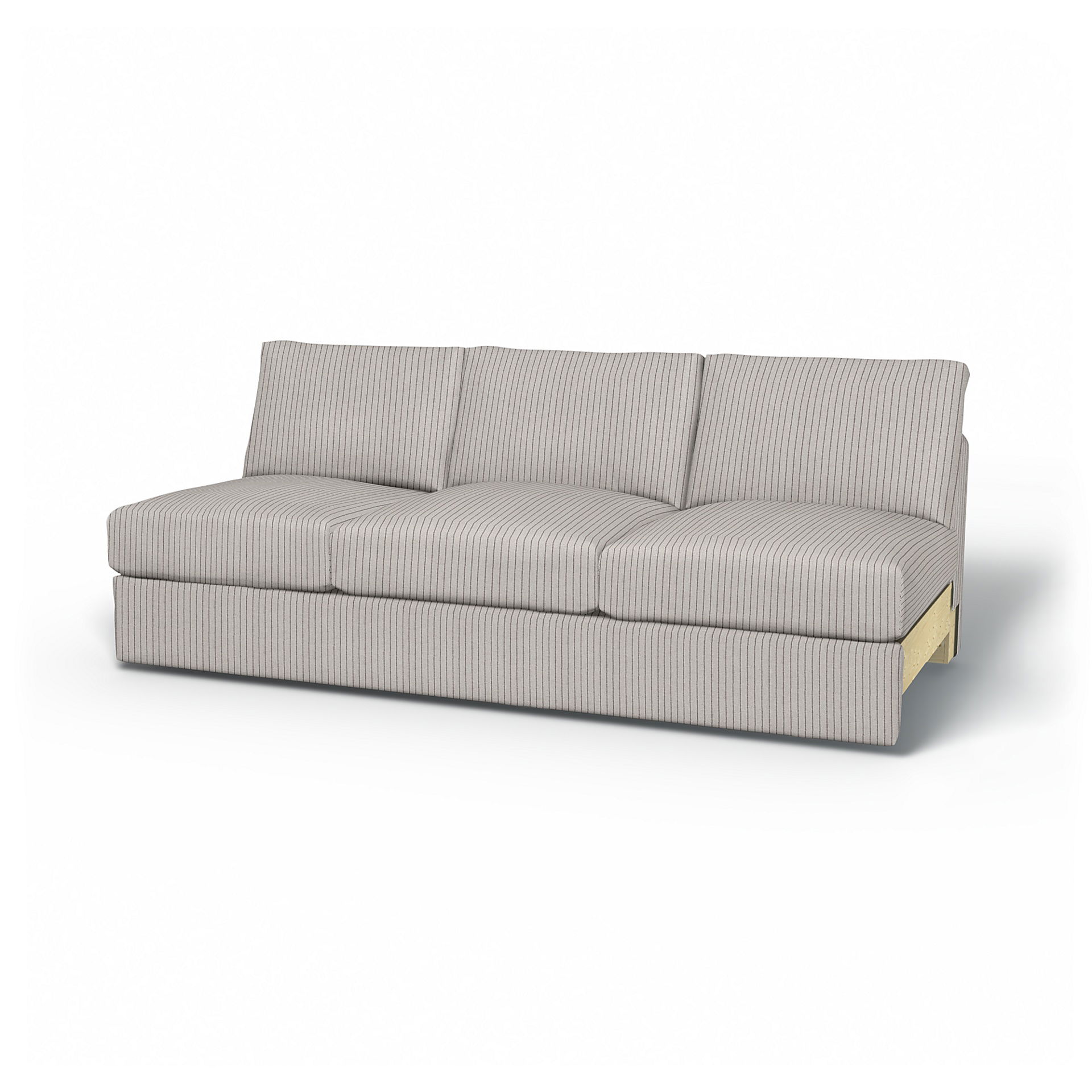 IKEA - Vimle 3 Seat Section Cover, Silver Grey, Cotton - Bemz