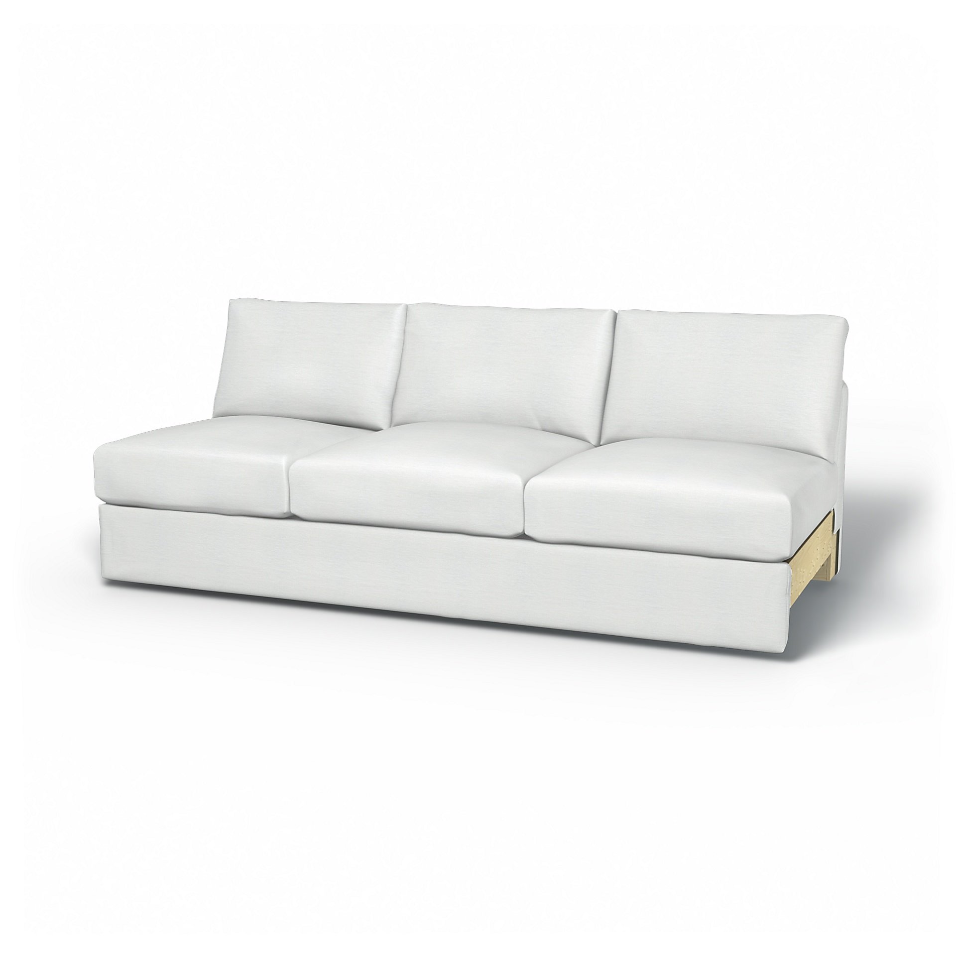 IKEA - Vimle 3 Seat Section Cover, White, Linen - Bemz