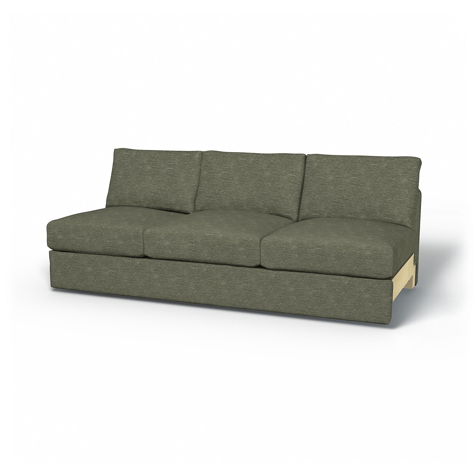 IKEA - Vimle 3 Seat Section Cover, Green Grey, Velvet - Bemz