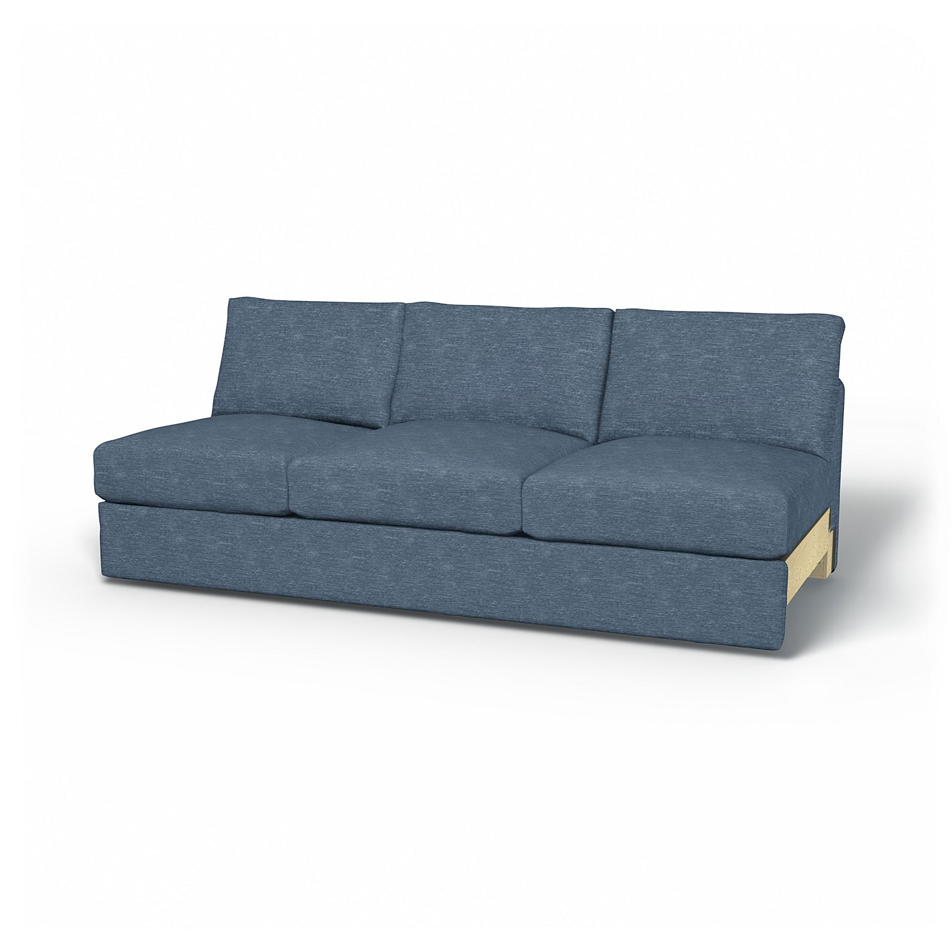 IKEA - Överdrag till Vimle 3-sitssektion, Mineral Blue, Sammet - Bemz