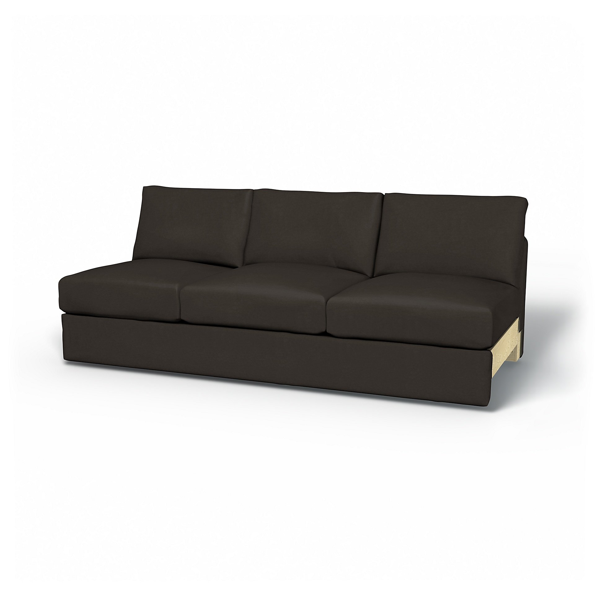 IKEA - Vimle 3 Seat Section Cover, Licorice, Velvet - Bemz