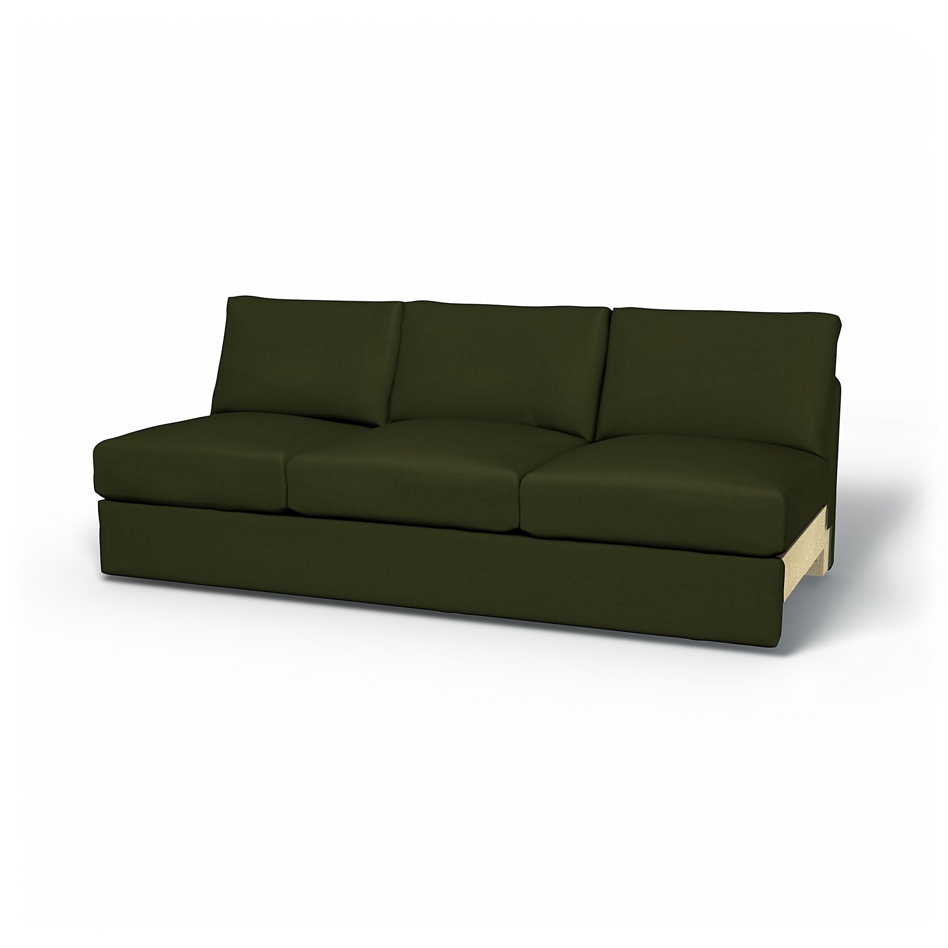 IKEA - Vimle 3 Seat Section Cover, Moss, Velvet - Bemz