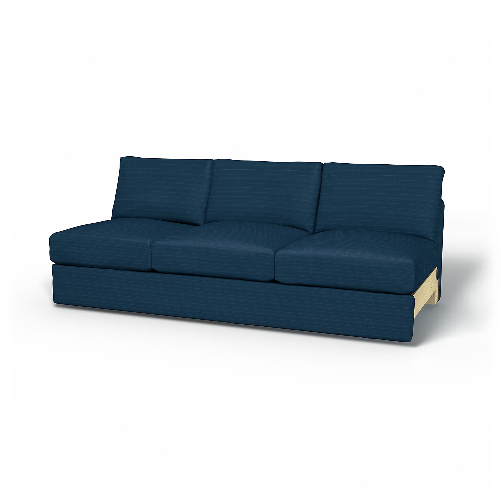 IKEA - Överdrag till Vimle 3-sitssektion, Denim Blue, Sammet - Bemz