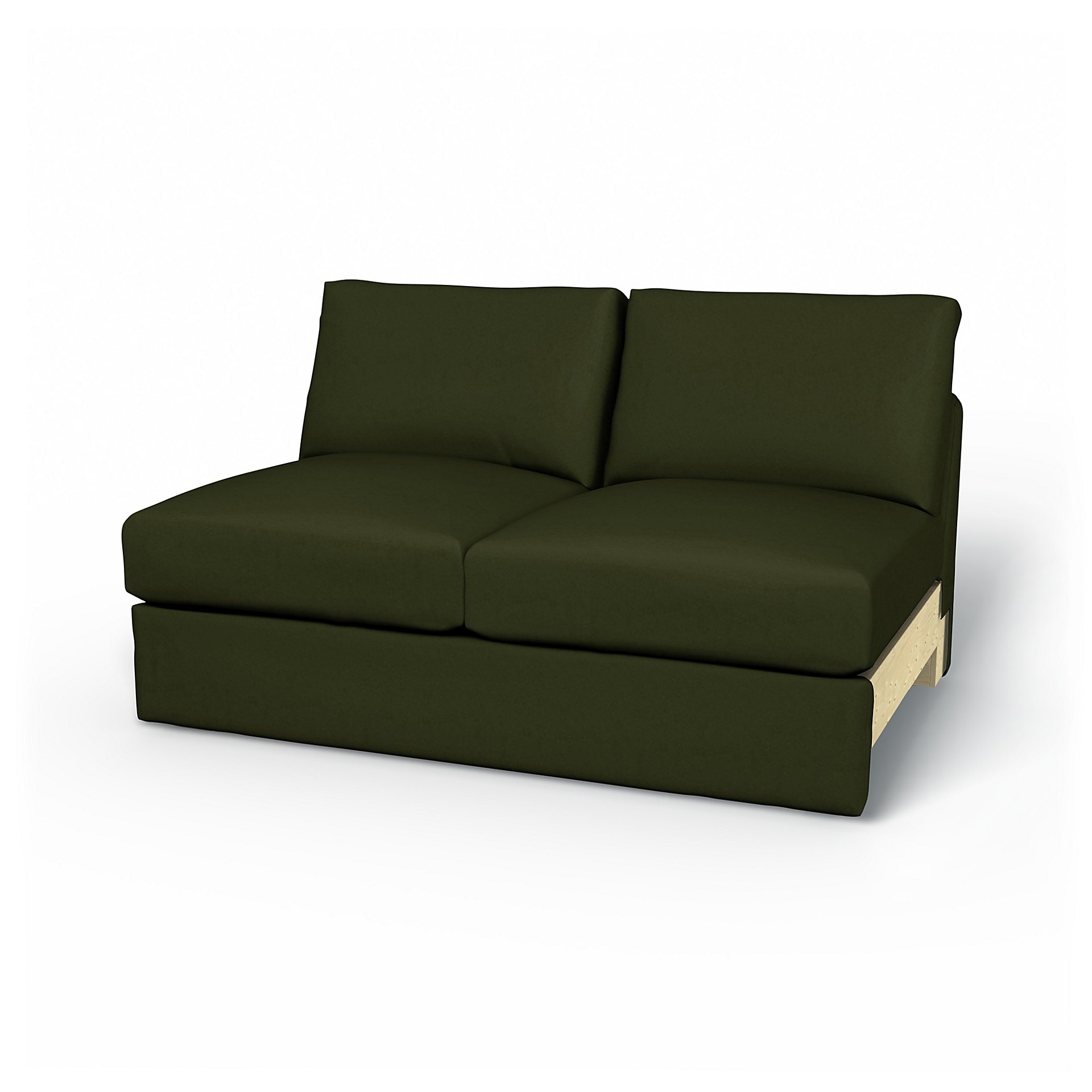 IKEA - Vimle 2 Seat Section Cover, Moss, Velvet - Bemz
