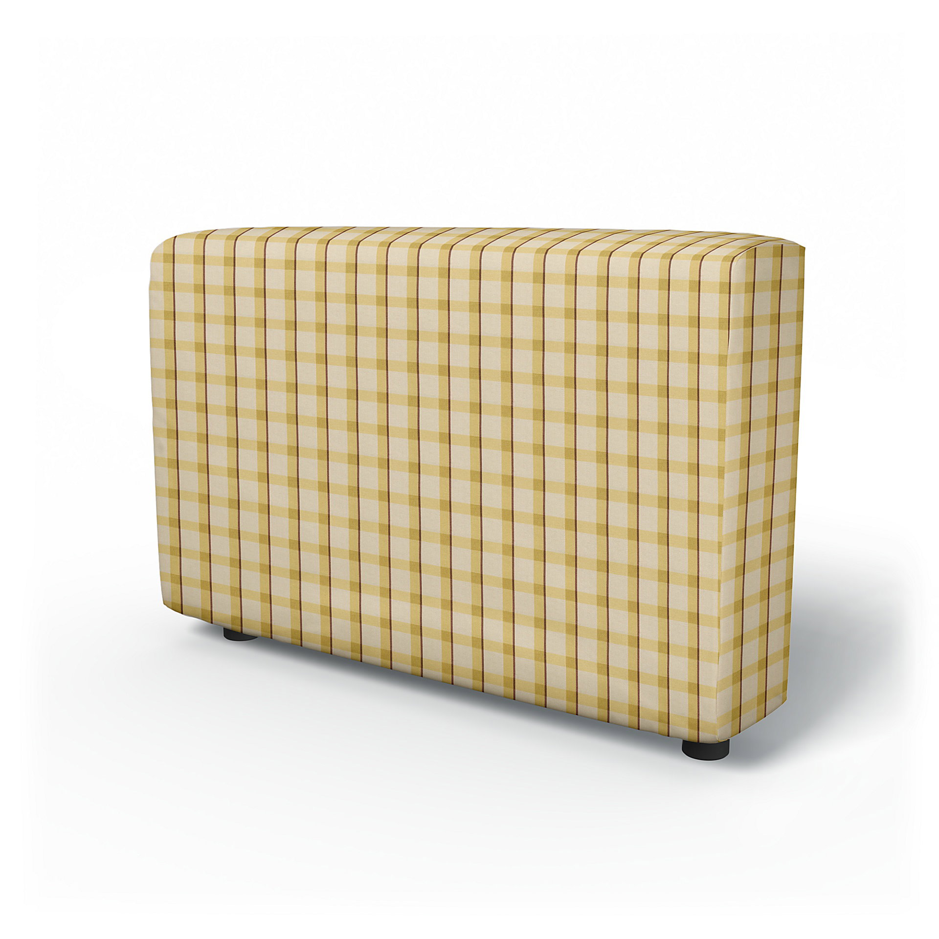 IKEA - Vimle Armrest Cover, Picnic Check Sun Yellow, Linen - Bemz